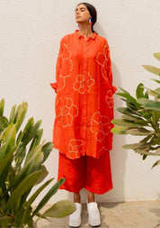 Burnt Orange Bandhani Tunic