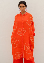 Burnt Orange Bandhani Set