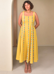 Butter Panelled Dress