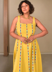 Butter Panelled Dress