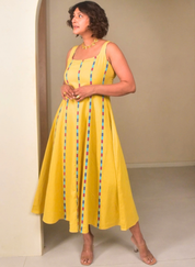 Butter Panelled Dress