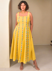 Butter Panelled Dress