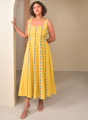 Butter Panelled Dress