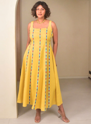Butter Panelled Dress