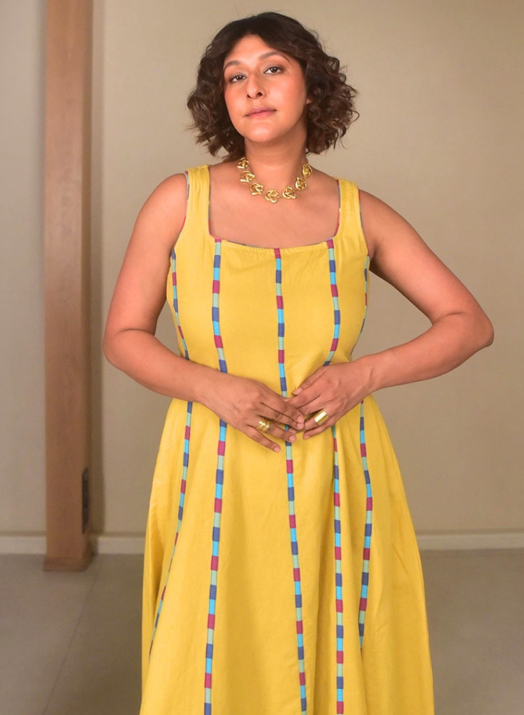 Butter Panelled Dress