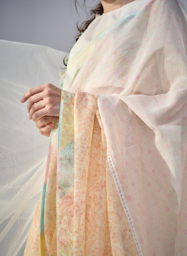 Butterscotch Saree Set