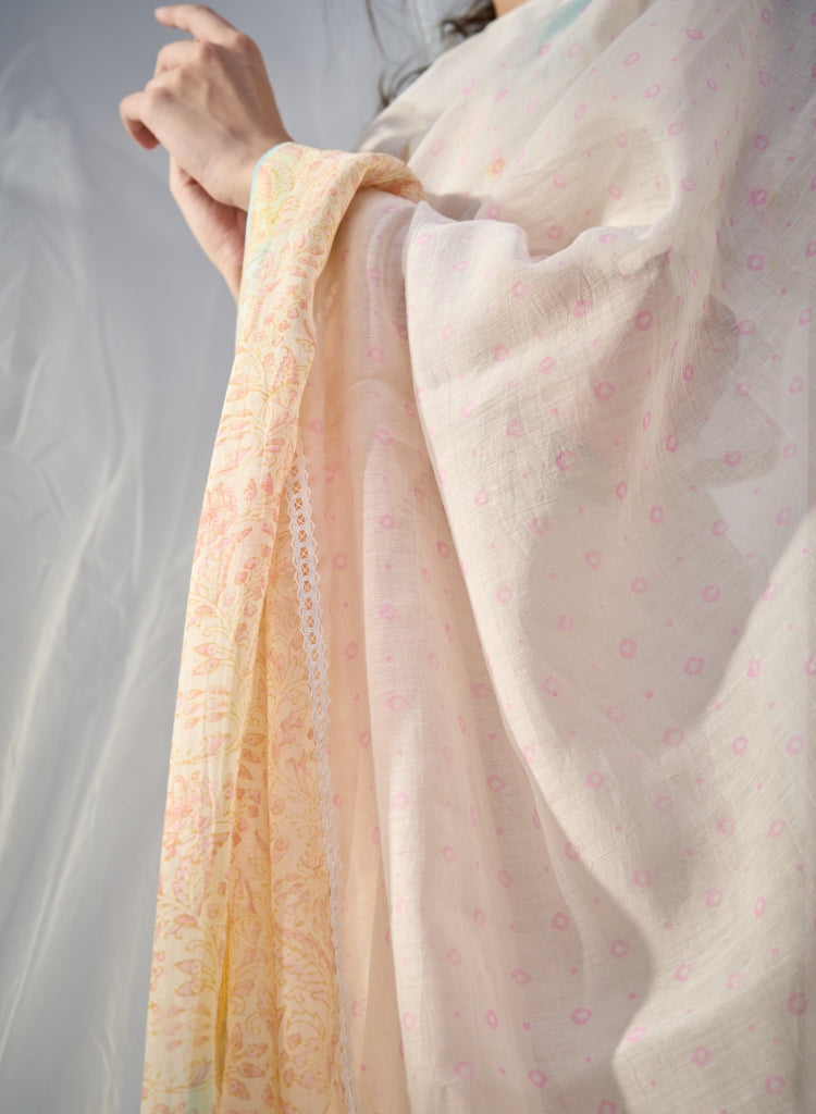 Butterscotch Saree Set