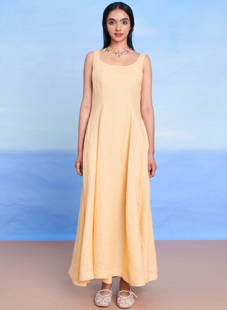 Butterscotch Scoop Neck Dress