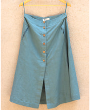 Button Down Midi Skirt