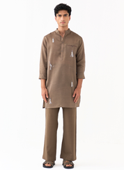 Button Emb Kurta