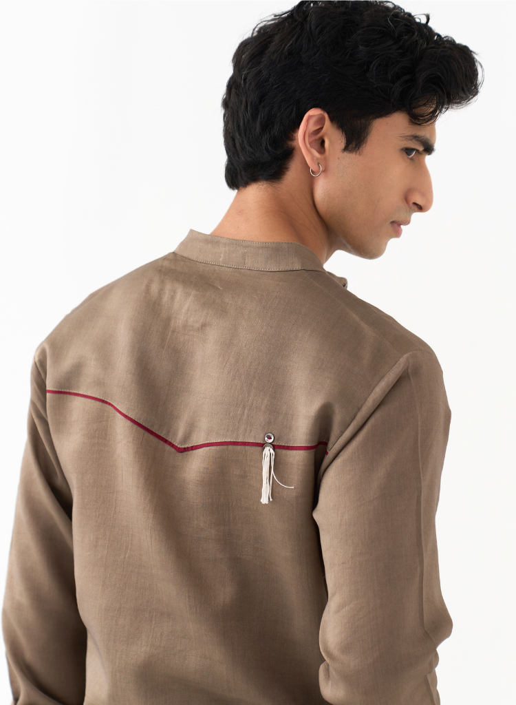 Button Emb Kurta
