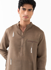 Button Emb Kurta