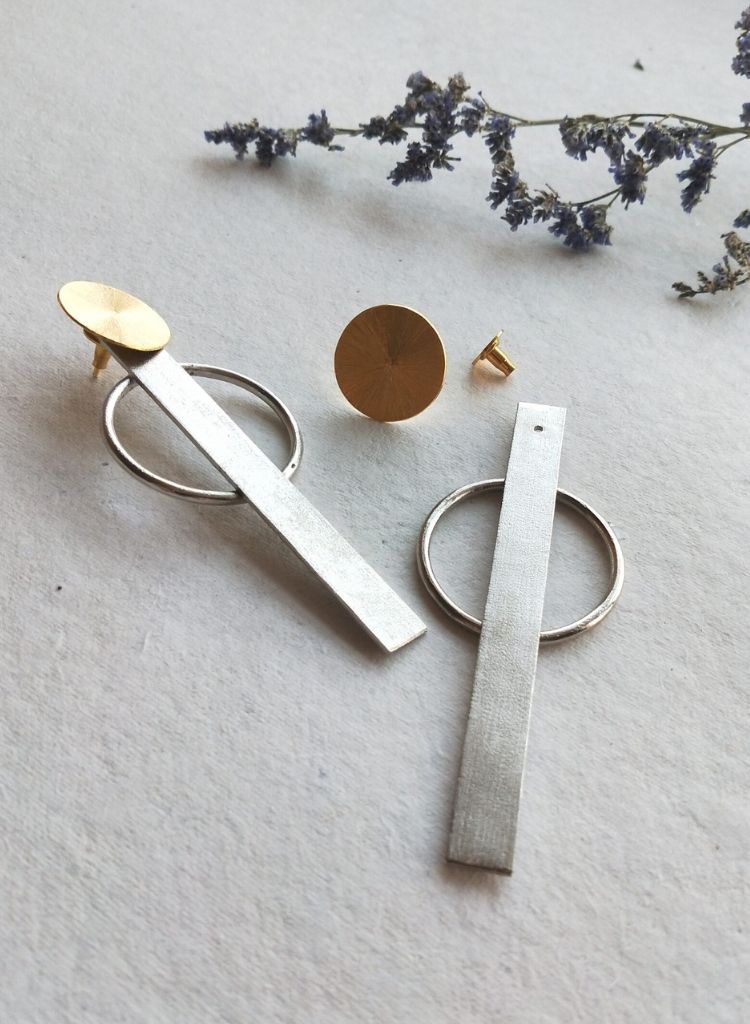 Button Up Earrings RTS