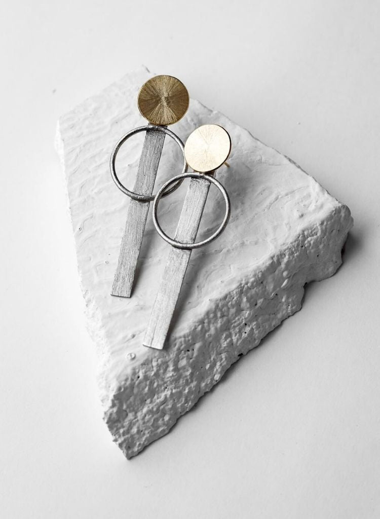 Button Up Earrings RTS