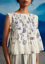 Calantha Pleated Top