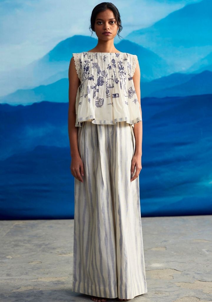 Calantha Pleated Top