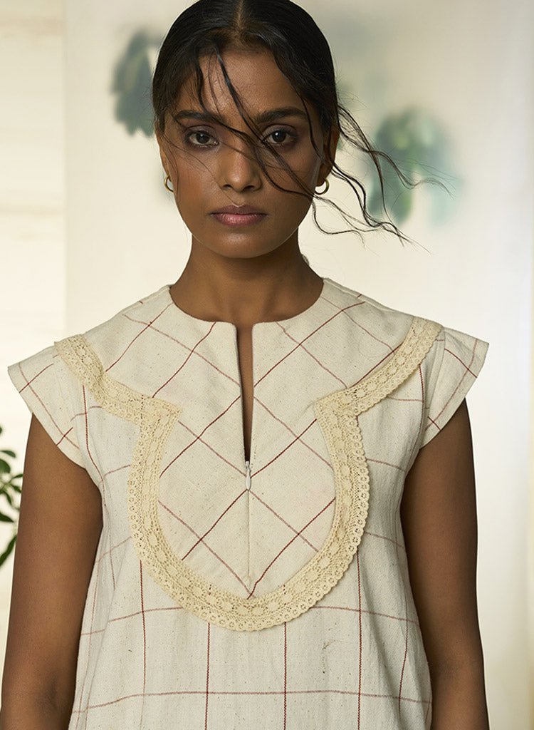 Candy Cane Yoke Dress