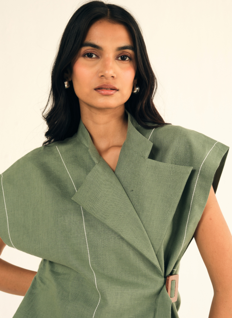 Cap Sleeves Waistcoat