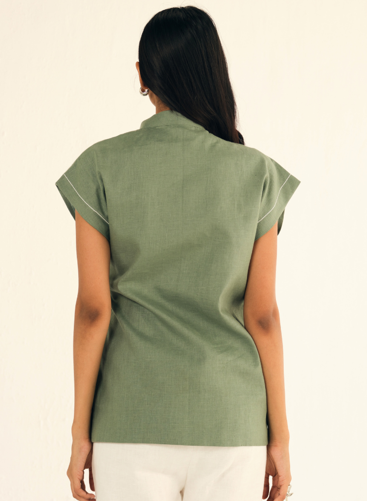 Cap Sleeves Waistcoat