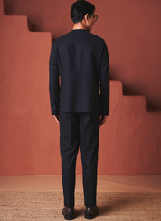 Carbon Pleated Tapered Pants