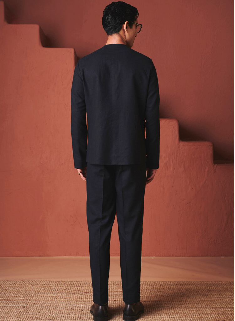 Carbon Round Neck Jacket