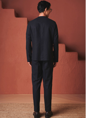 Carbon Round Neck Jacket