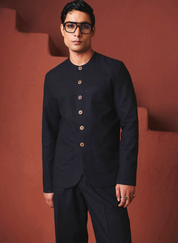 Carbon Round Neck Jacket