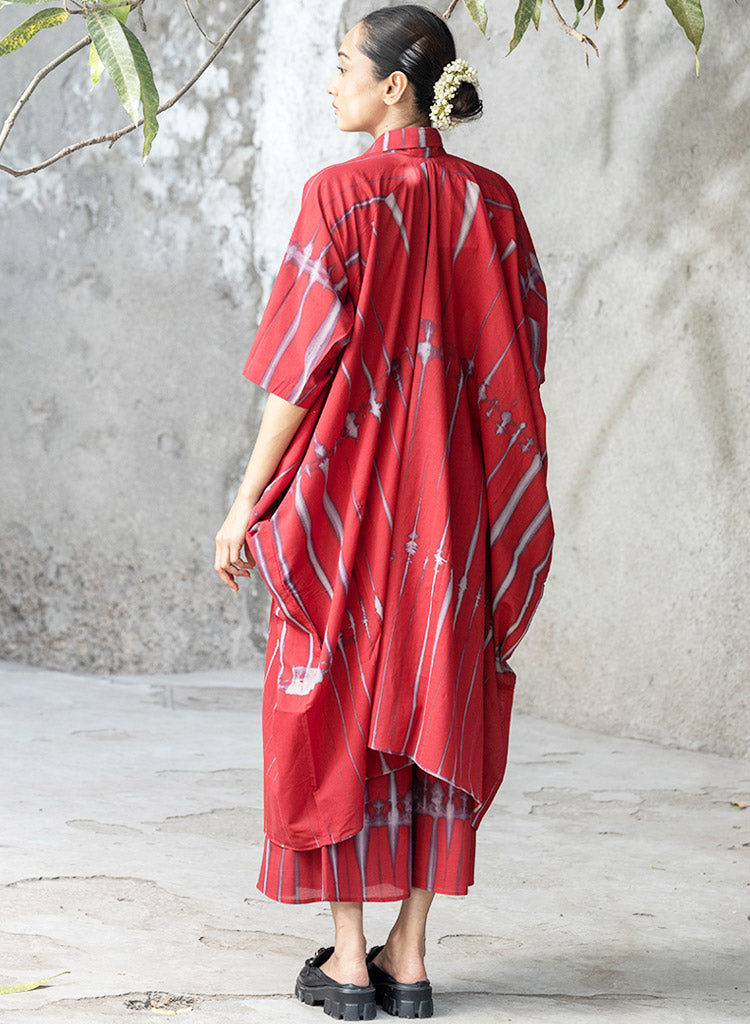 Carmine Cowl Kaftan