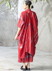 Carmine Cowl Kaftan