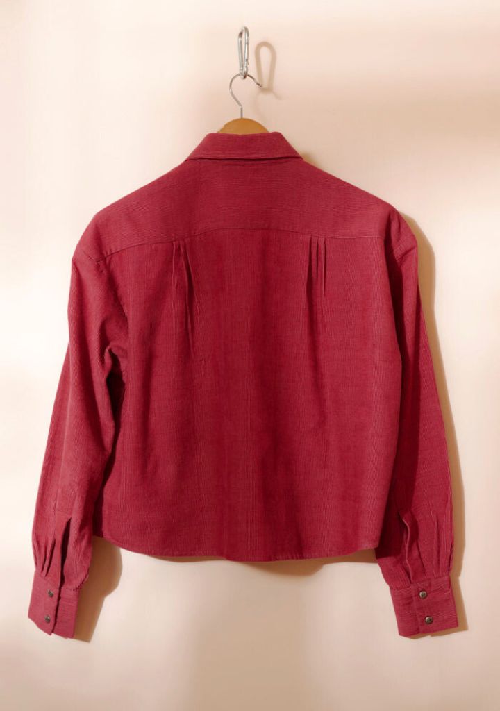 Oversized Crop Shirt