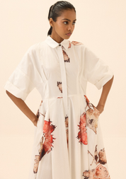 Caucasian Shirt Dress
