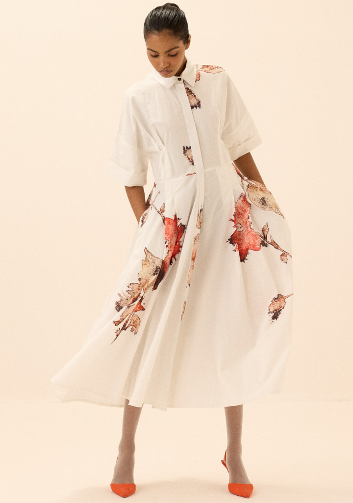 Caucasian Shirt Dress