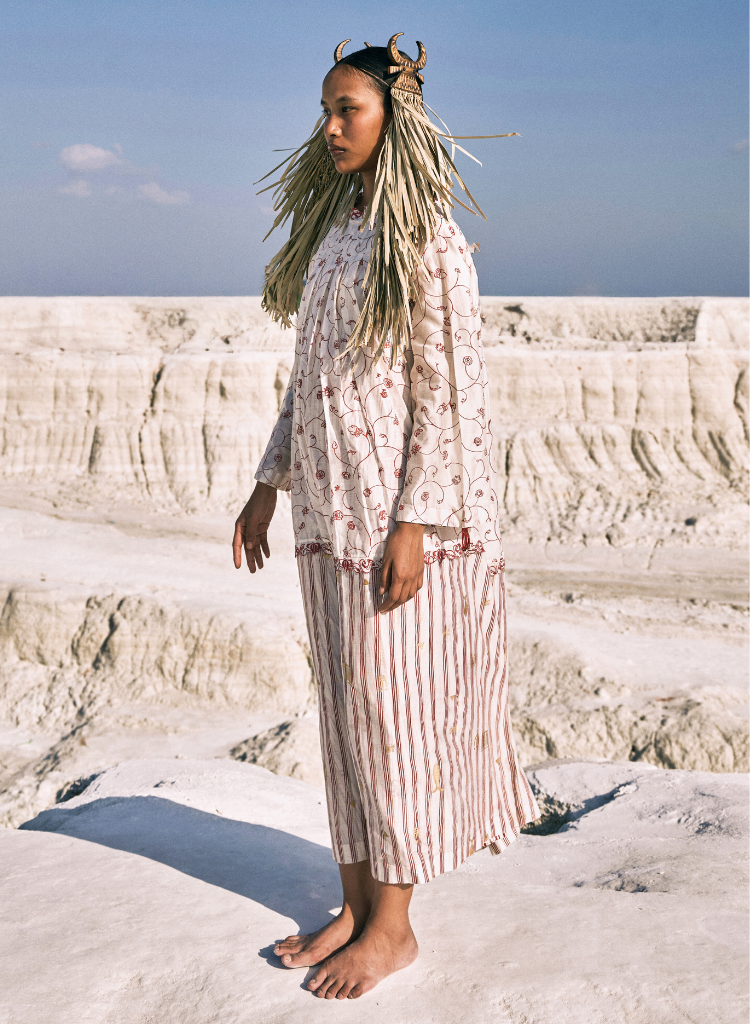 Chan Box Pleat Dress