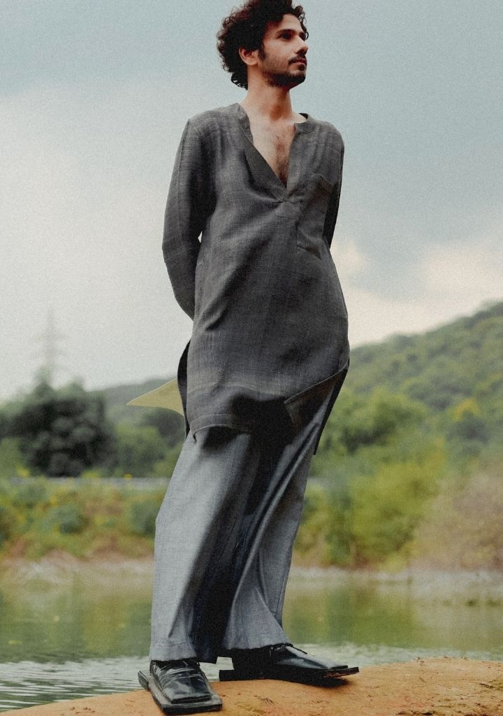 Charcoal Kurta