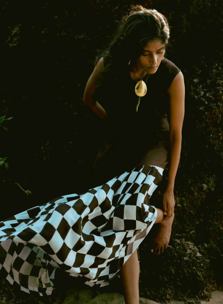 Checkered Skirt