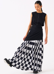 Checkered Skirt Set