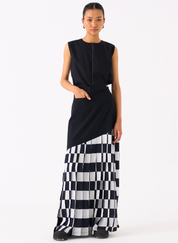 Checkered Skirt Set