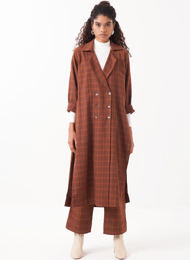 Checkered Pleat Pants