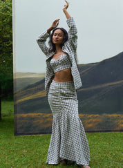 Checkmate Blazer Bralette Set