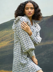 Checkmate Ruffle Dress