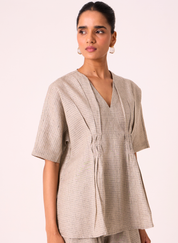 Chekku Checkered Top