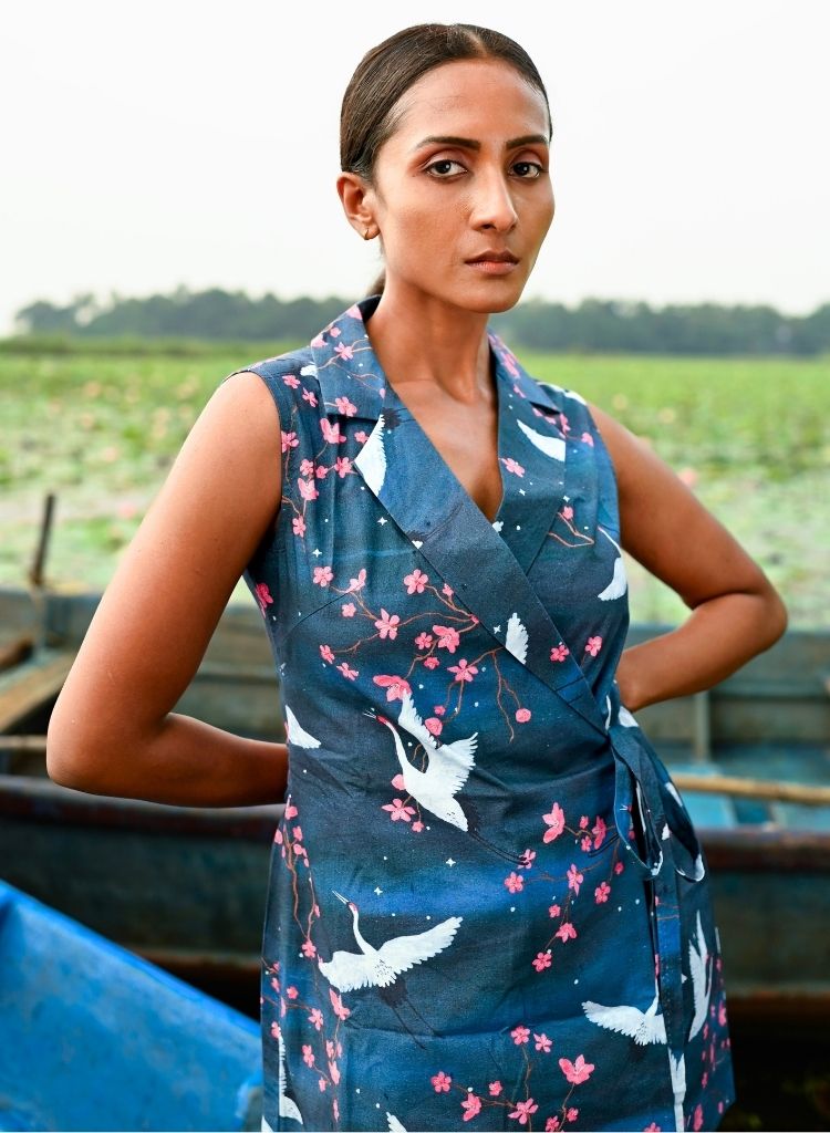 Cherry Blossom Blazer Dress