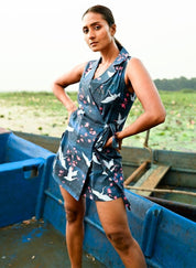 Cherry Blossom Blazer Dress