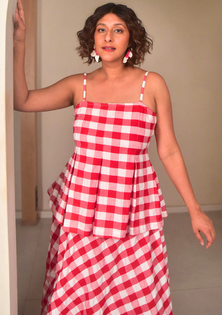 Cherry Strappy Top