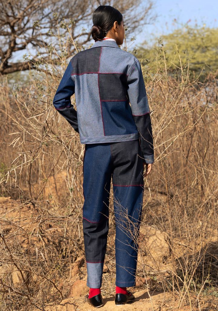 Cheryl Patch Jacket Set