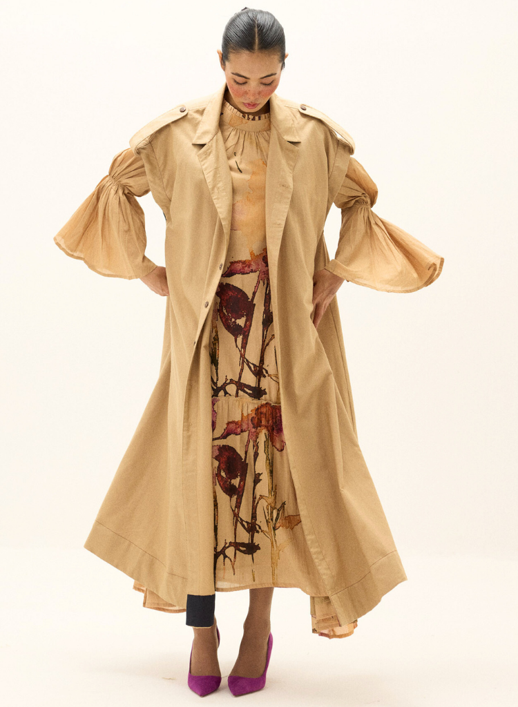 Chestnut Trench Coat