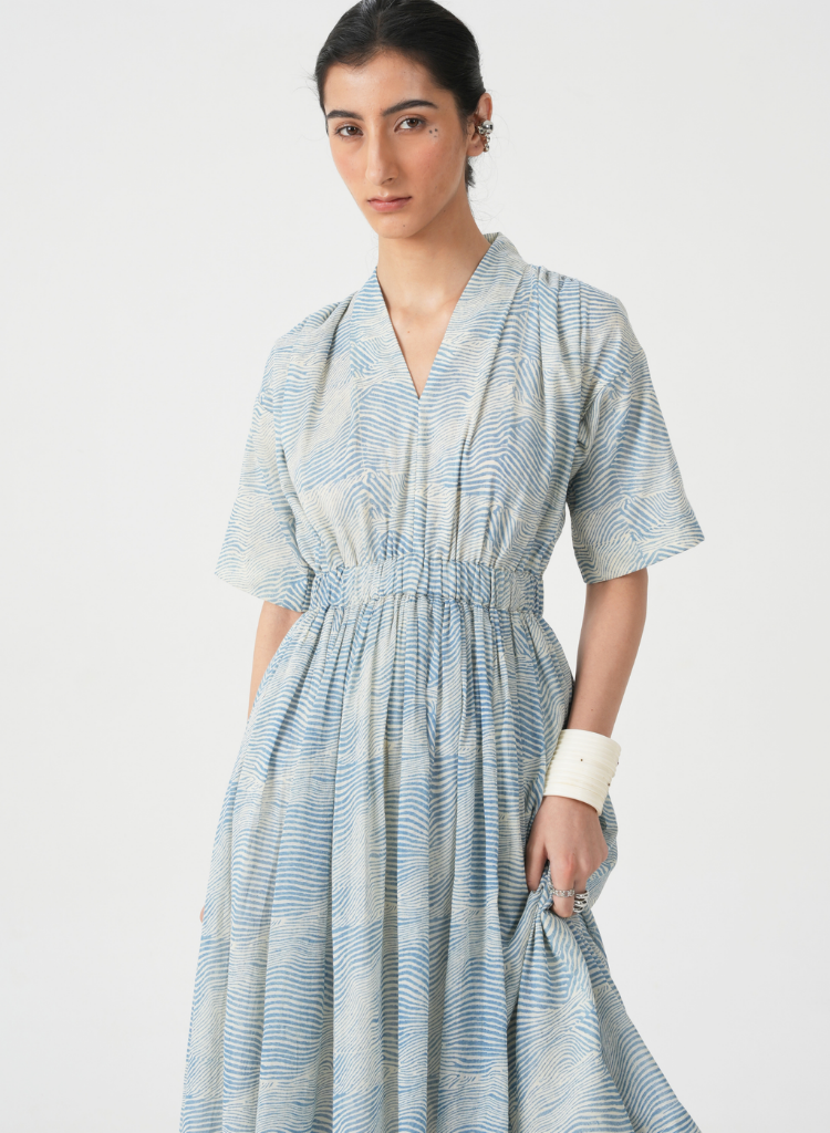 Chikoo Hand Printed Dress