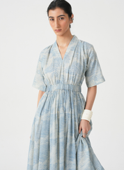 Chikoo Hand Printed Dress
