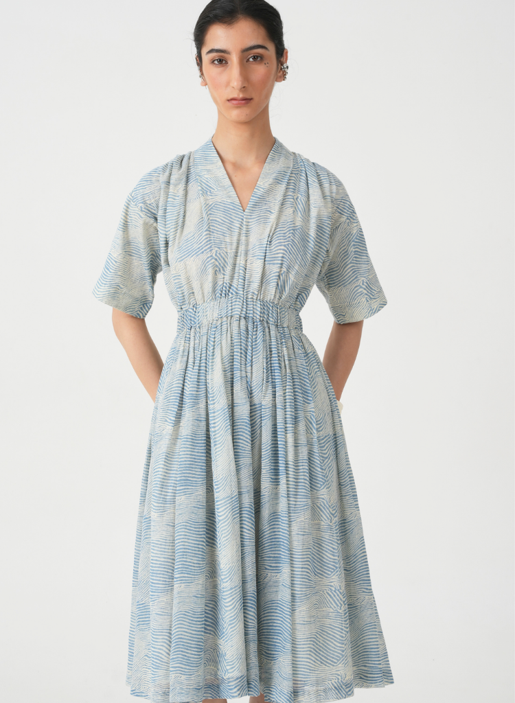 Chikoo Hand Printed Dress