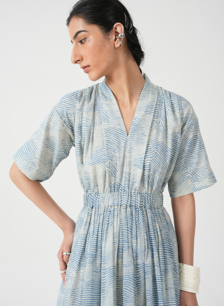 Chikoo Hand Printed Dress